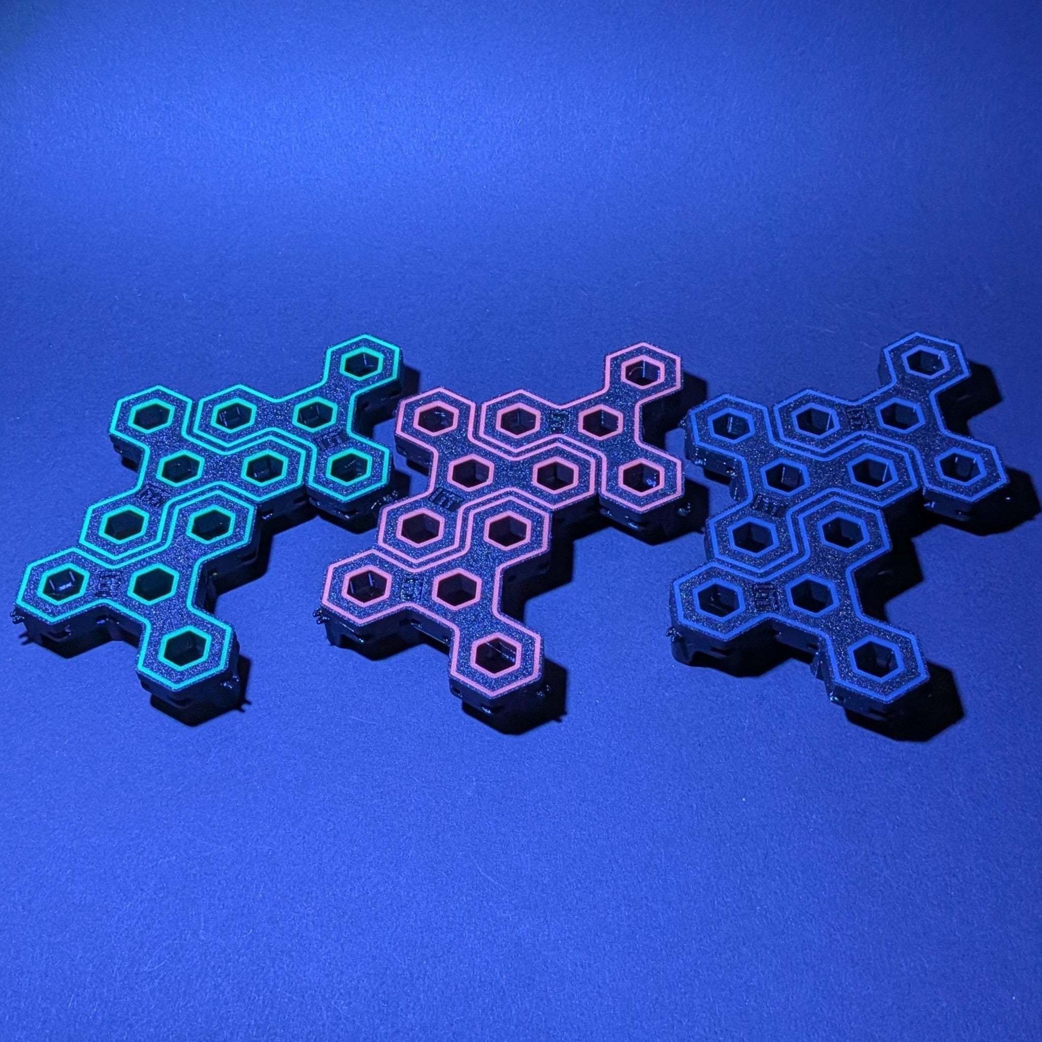 3 Stück 4-fach Reef-Grid, Gitter für Reef-Plugs Pin 13mm