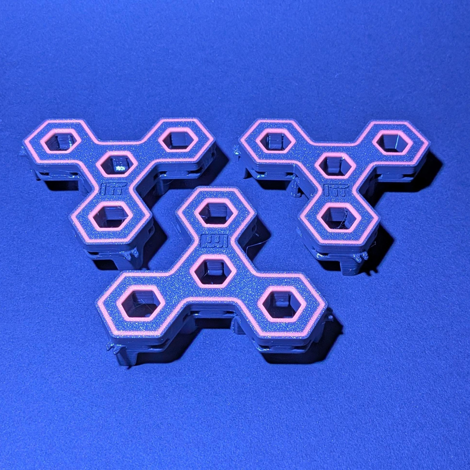 3 Stück 4-fach Reef-Grid, Gitter für Reef-Plugs Pin 13mm