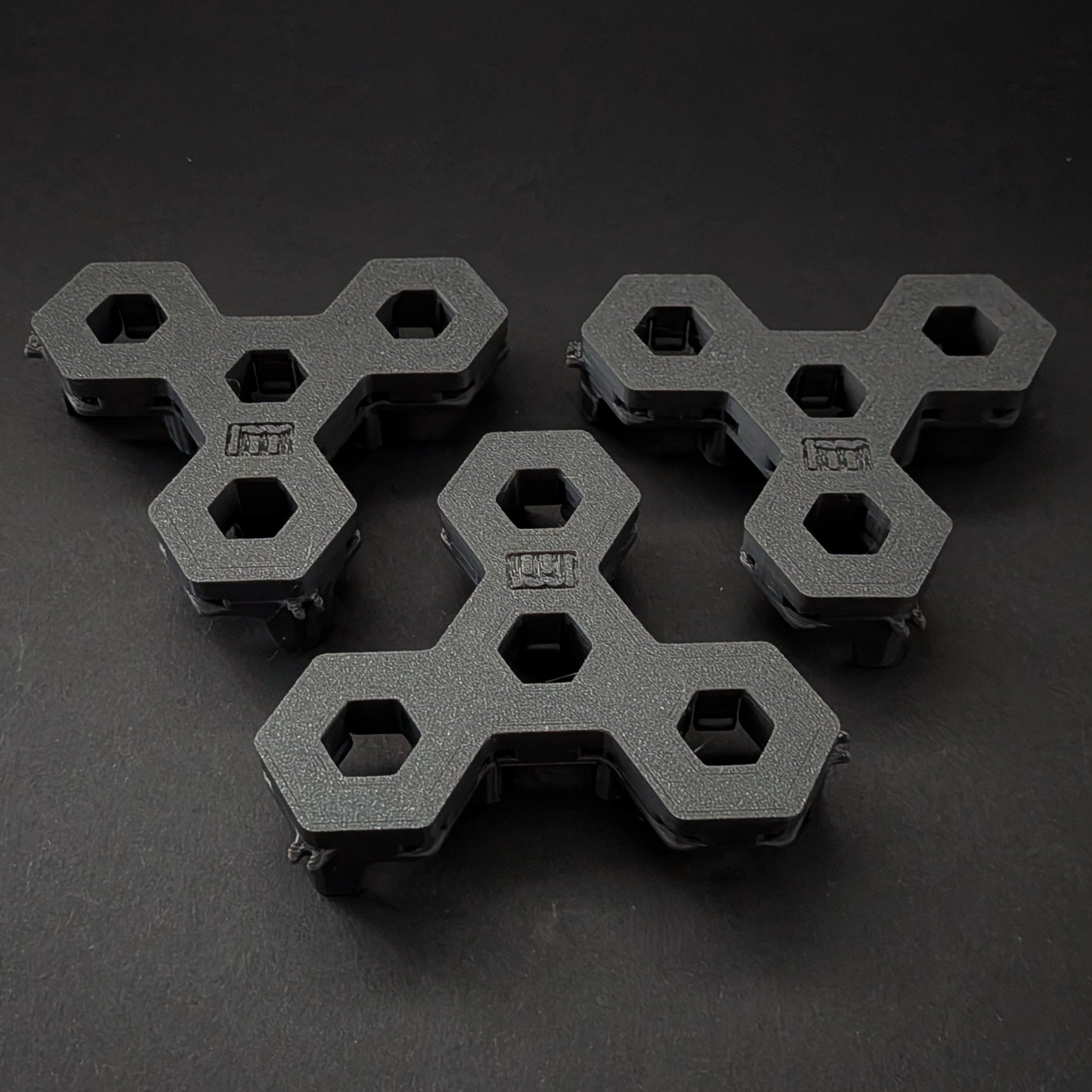 3 Stück 4-fach Reef-Grid, Gitter für Reef-Plugs Pin 13mm