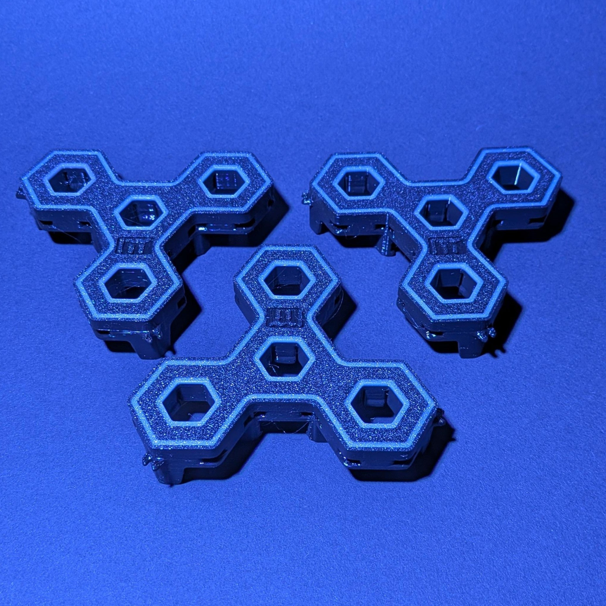 3 Stück 4-fach Reef-Grid, Gitter für Reef-Plugs Pin 13mm