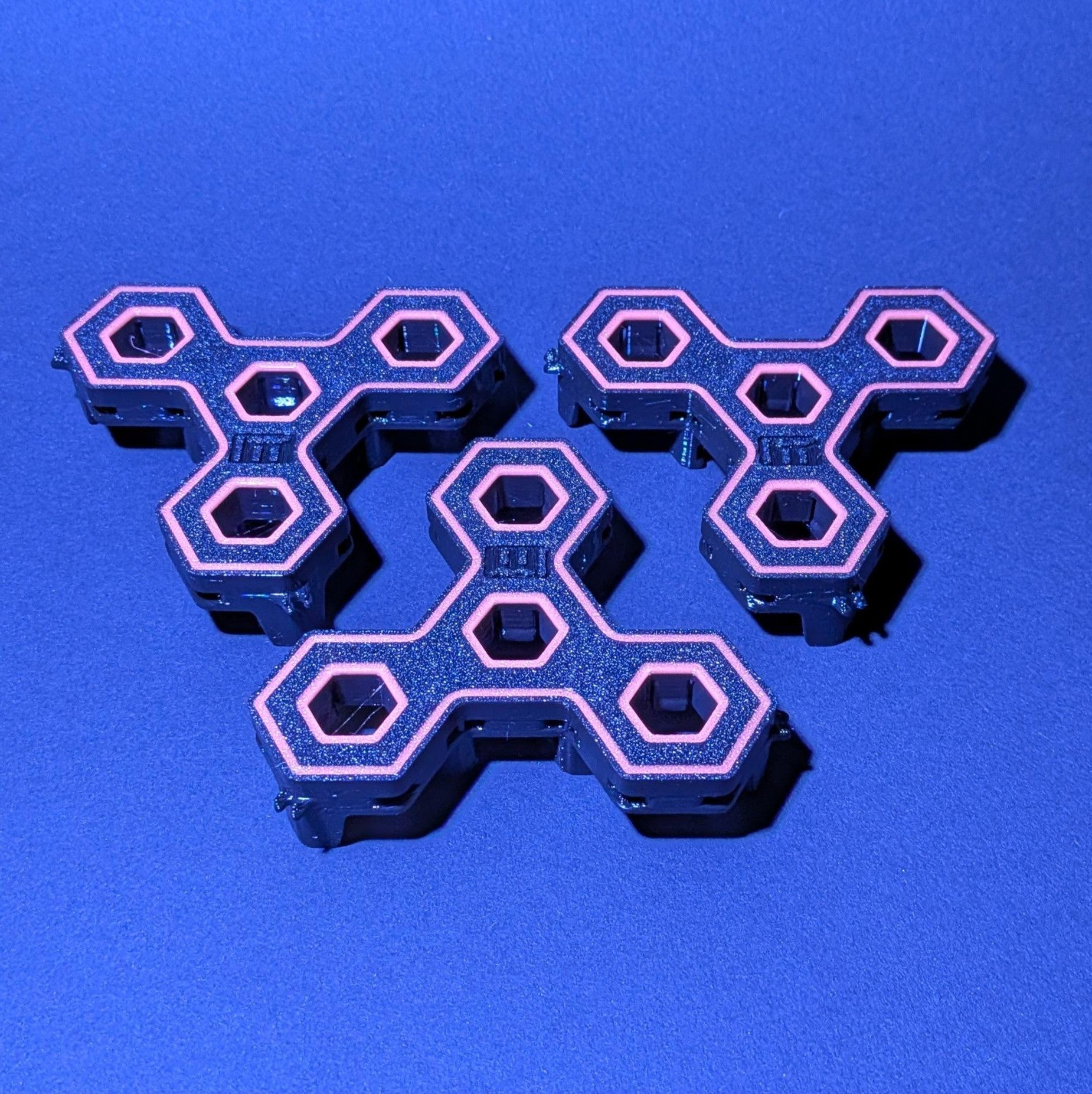 3 Stück 4-fach Reef-Grid, Gitter für Reef-Plugs Pin 13mm