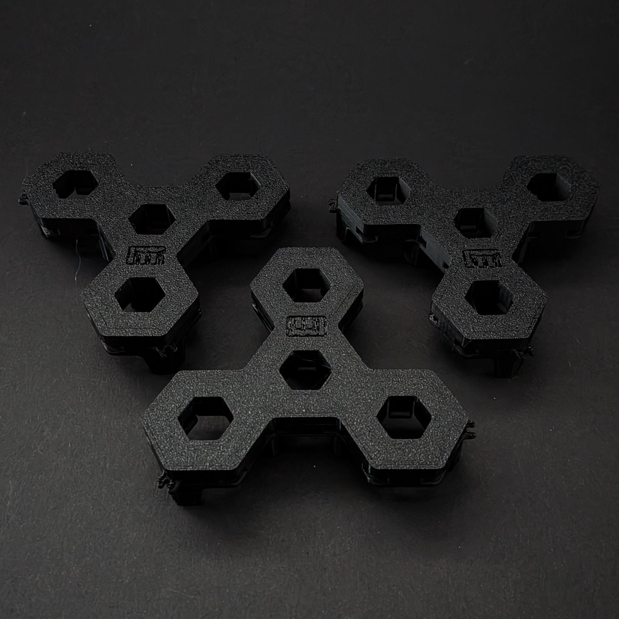 3 Stück 4-fach Reef-Grid, Gitter für Reef-Plugs Pin 13mm