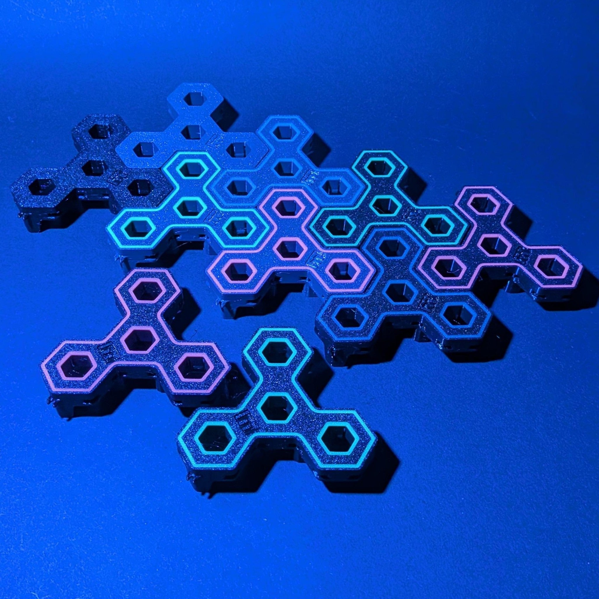 3 Stück 4-fach Reef-Grid, Gitter für Reef-Plugs Pin 13mm