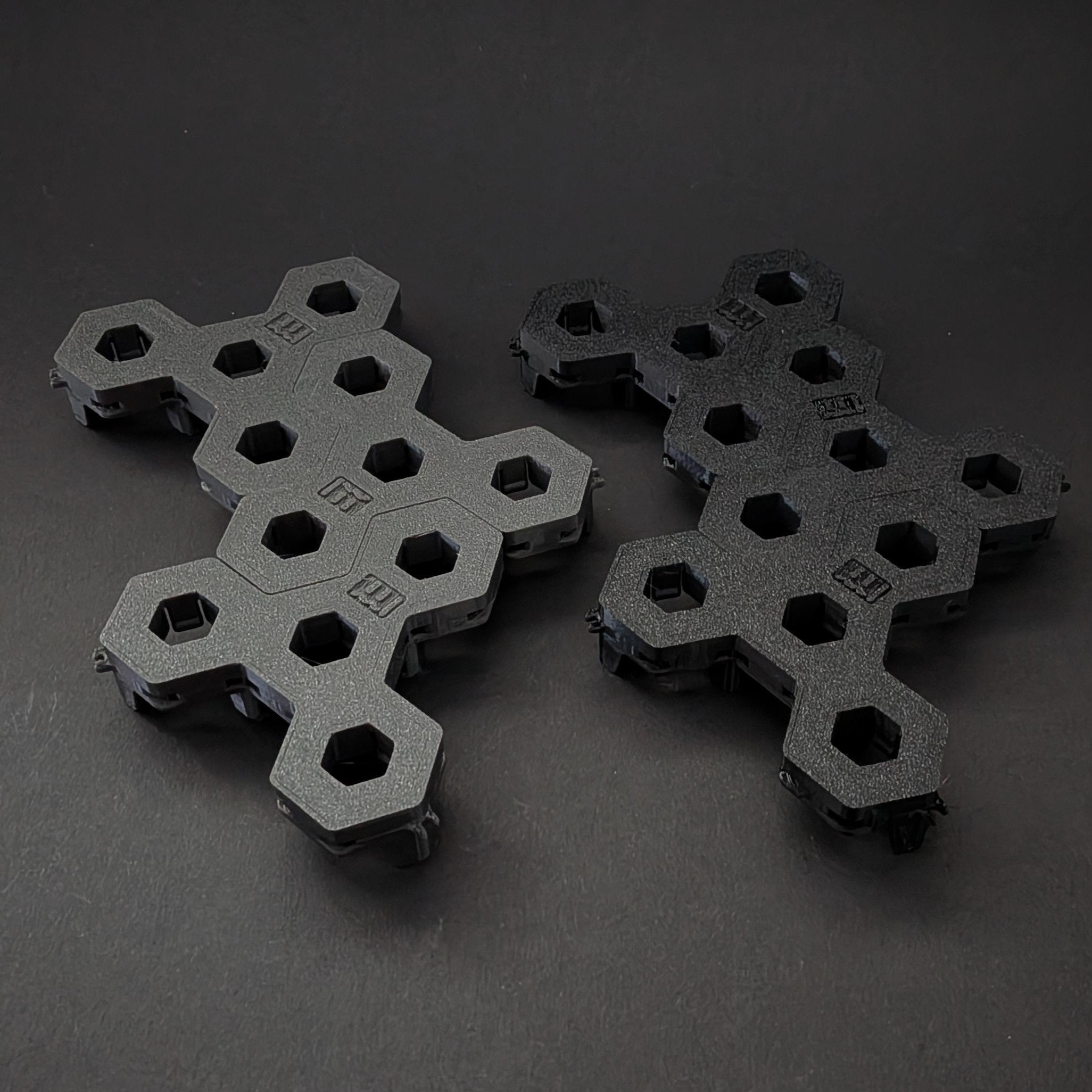 3 Stück 4-fach Reef-Grid, Gitter für Reef-Plugs Pin 13mm