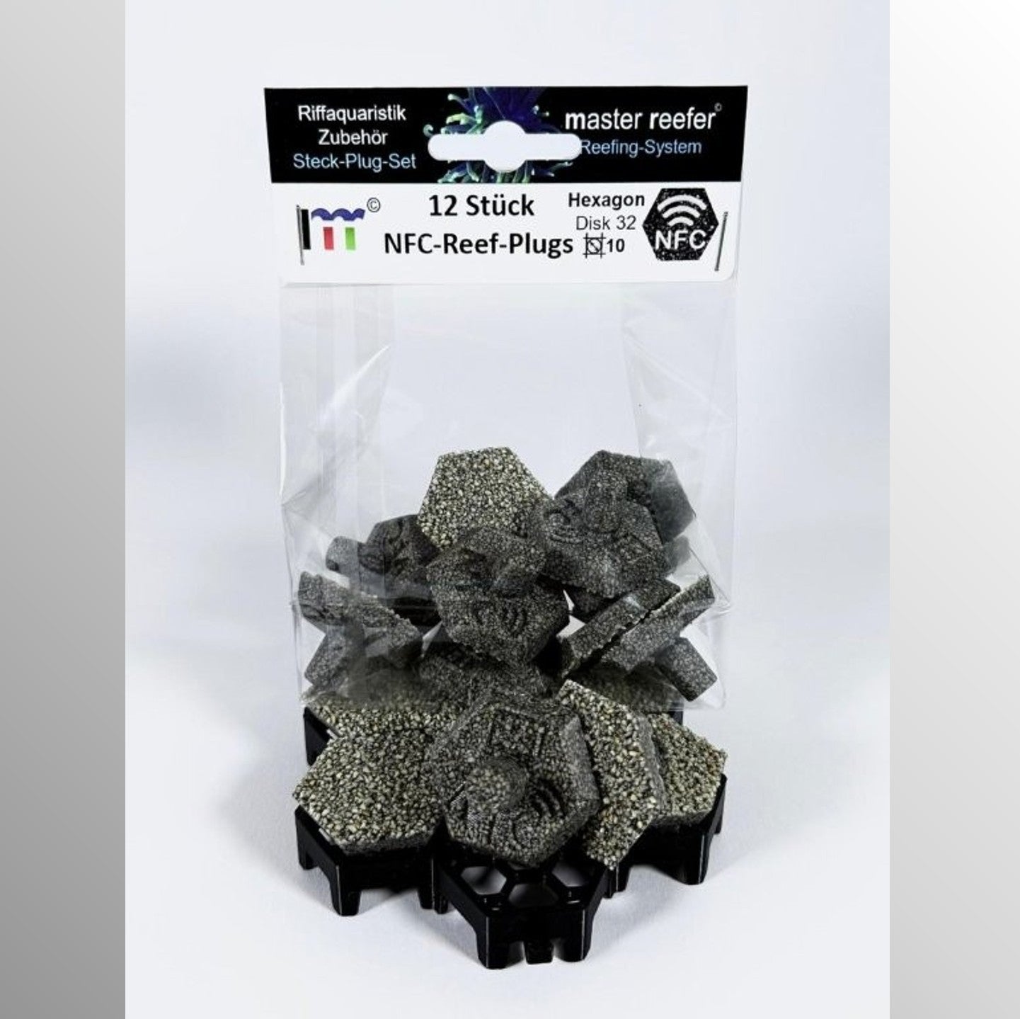 NFC Reef-Plugs 32mm // Pin 10/13mm inkl. Adapter