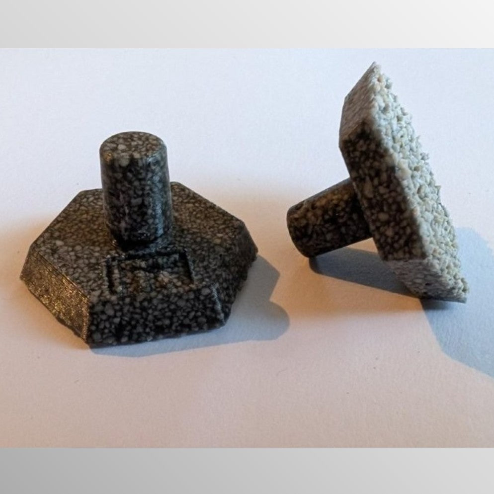 Reef-Plugs Hexagon 32mm // Pin 10/13mm inkl. Adapter