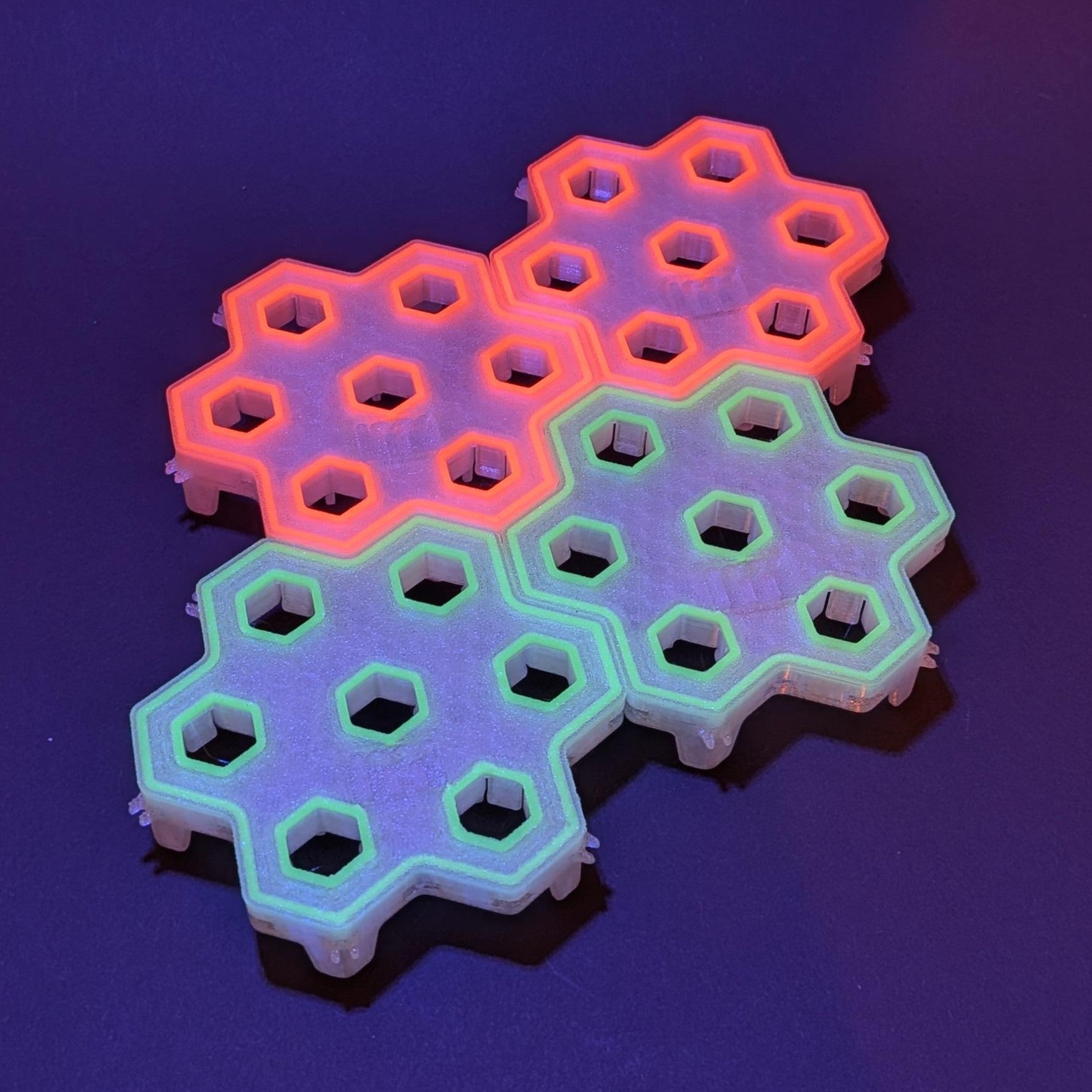 2 Stück 7-fach Reef-Grid, Gitter für Reef-Plugs Pin 13mm