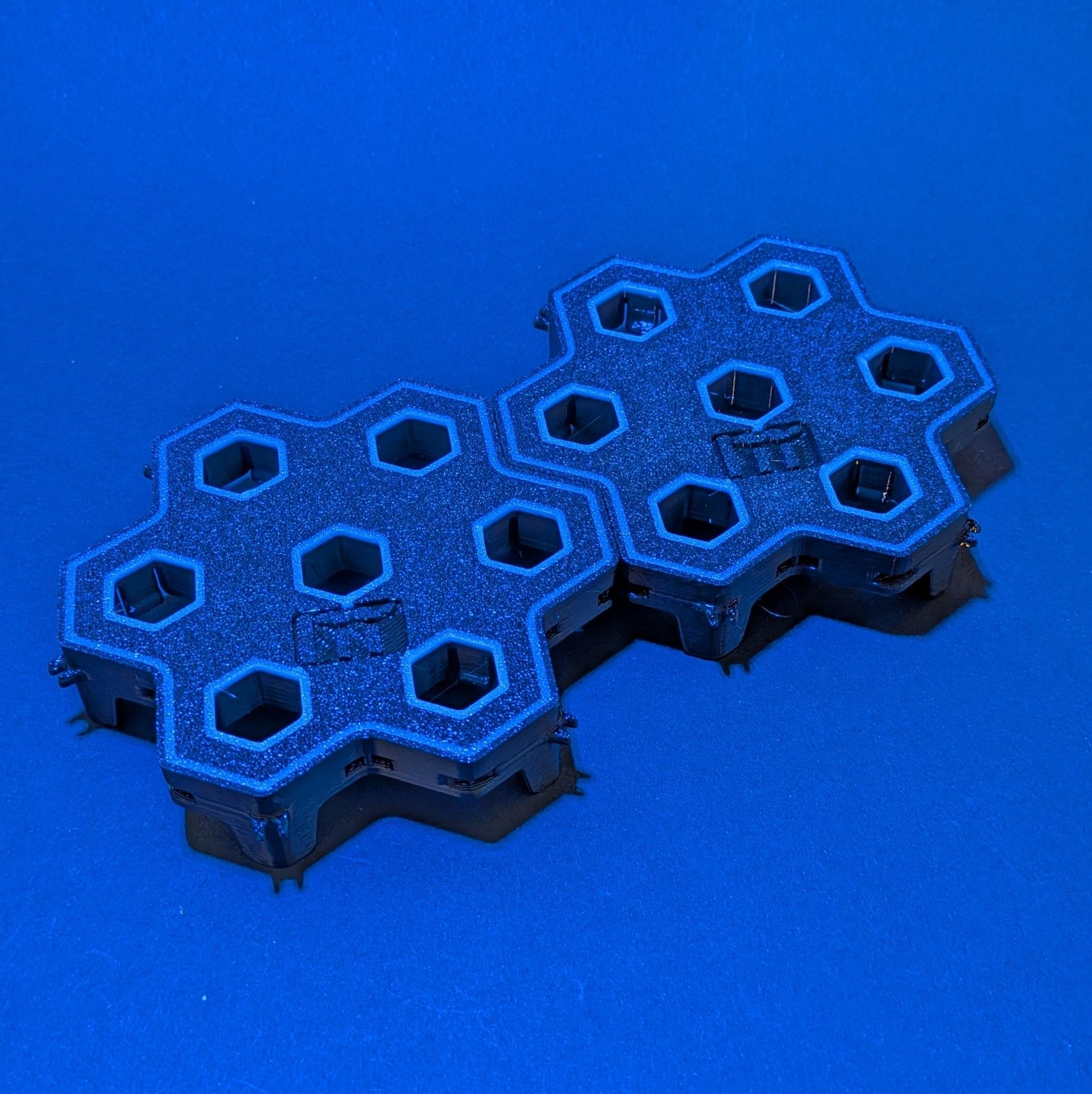 2 Stück 7-fach Reef-Grid, Gitter für Reef-Plugs Pin 13mm