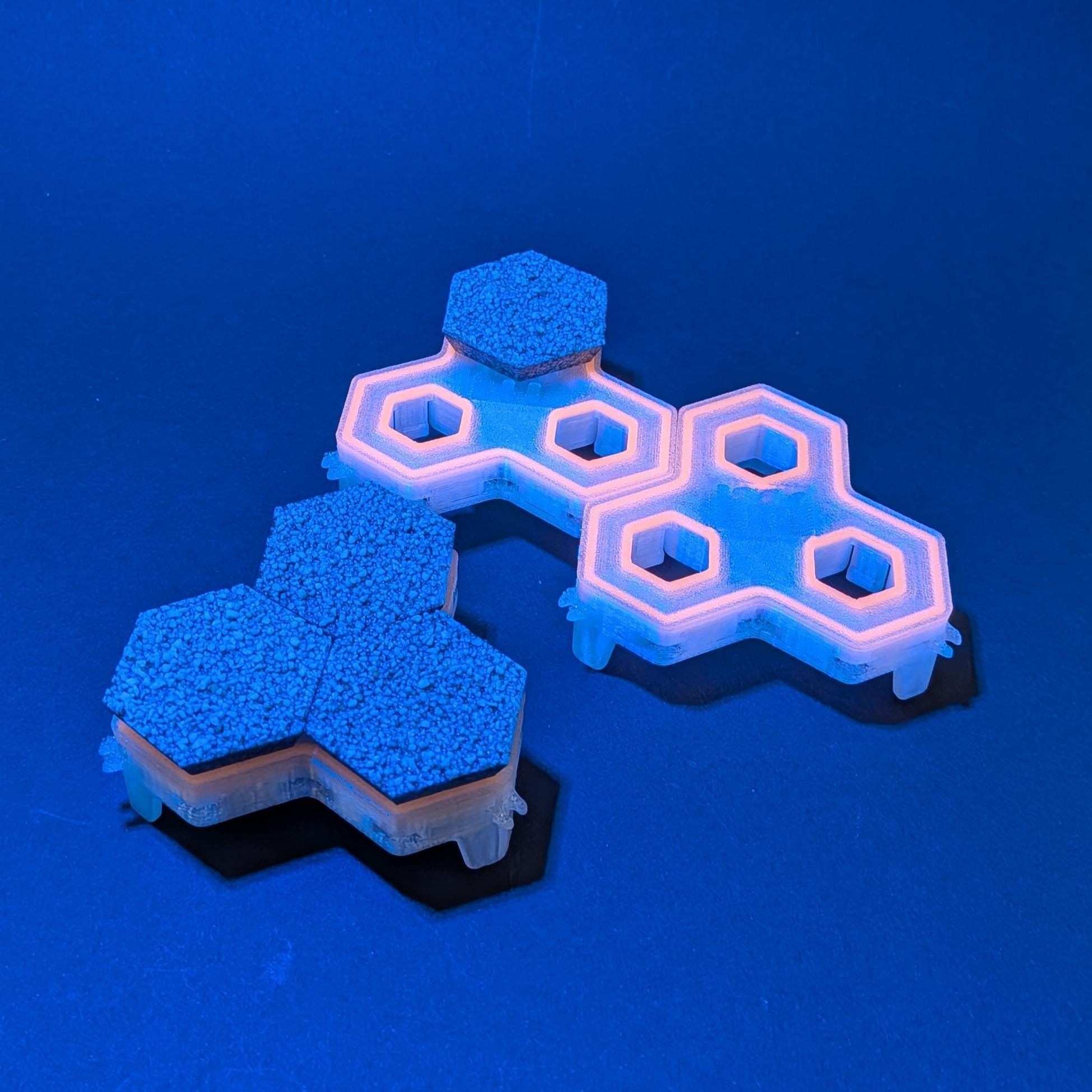 3 Stück 3-fach Reef-Grid, Gitter für Reef-Plugs Pin 13mm