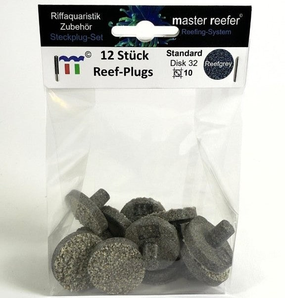 Reef-Plugs Standard 32mm // Pin 10/13mm inkl. Adapter