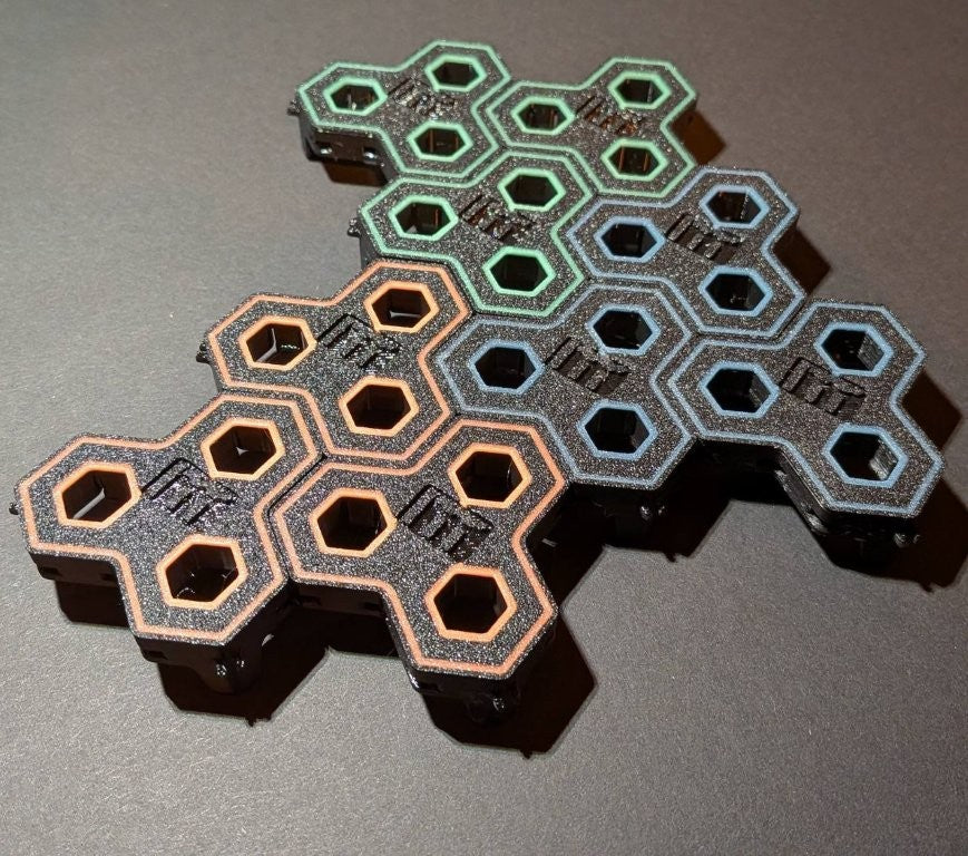 3 Stück 3-fach Reef-Grid, Gitter für Reef-Plugs Pin 13mm