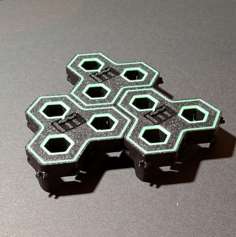 3 Stück 3-fach Reef-Grid, Gitter für Reef-Plugs Pin 13mm