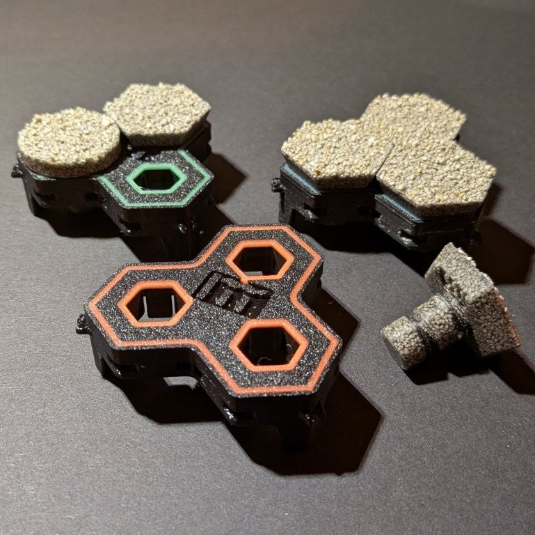 3 Stück 3-fach Reef-Grid, Gitter für Reef-Plugs Pin 13mm