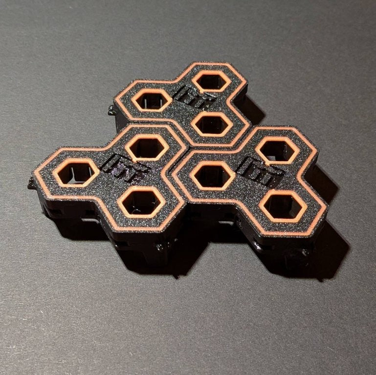 3 Stück 3-fach Reef-Grid, Gitter für Reef-Plugs Pin 13mm