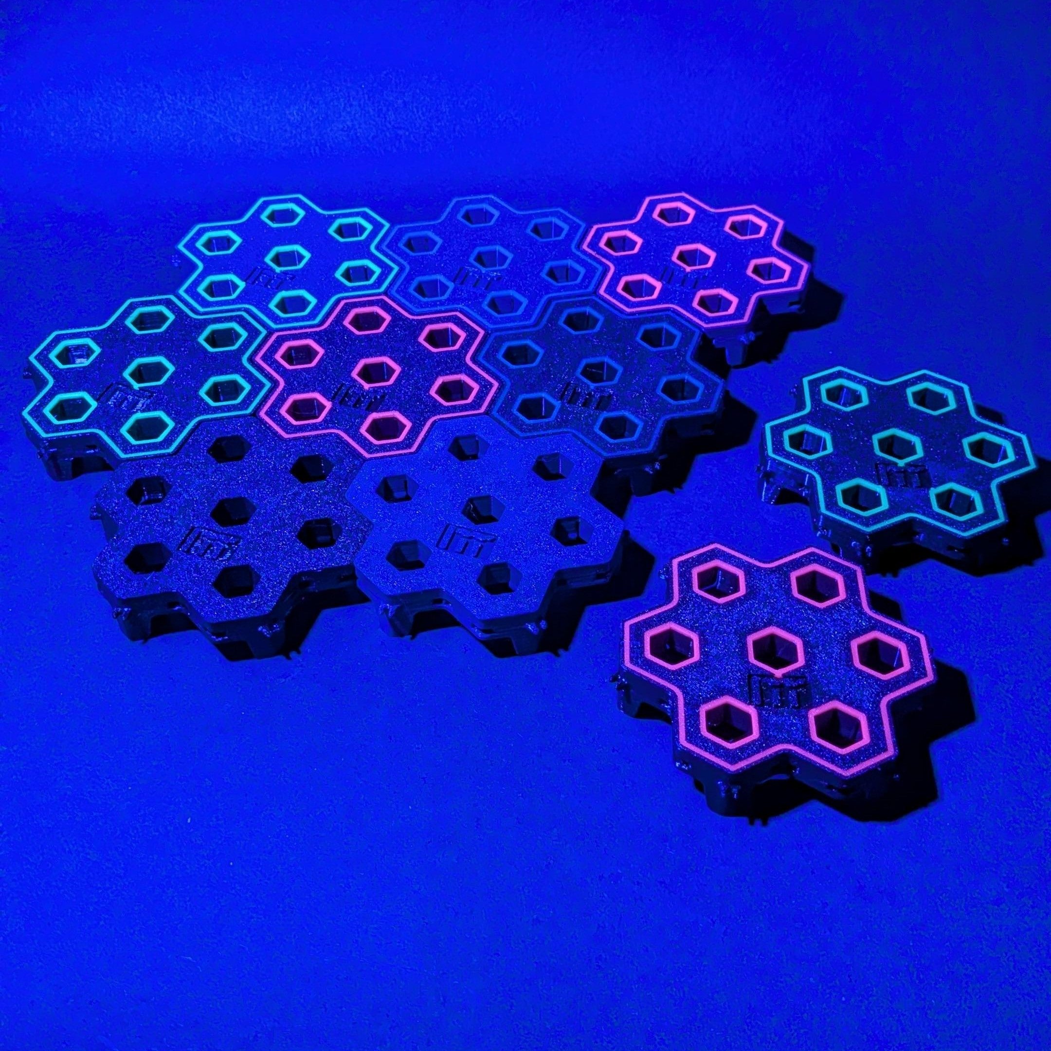2 Stück 7-fach Reef-Grid, Gitter für Reef-Plugs Pin 13mm