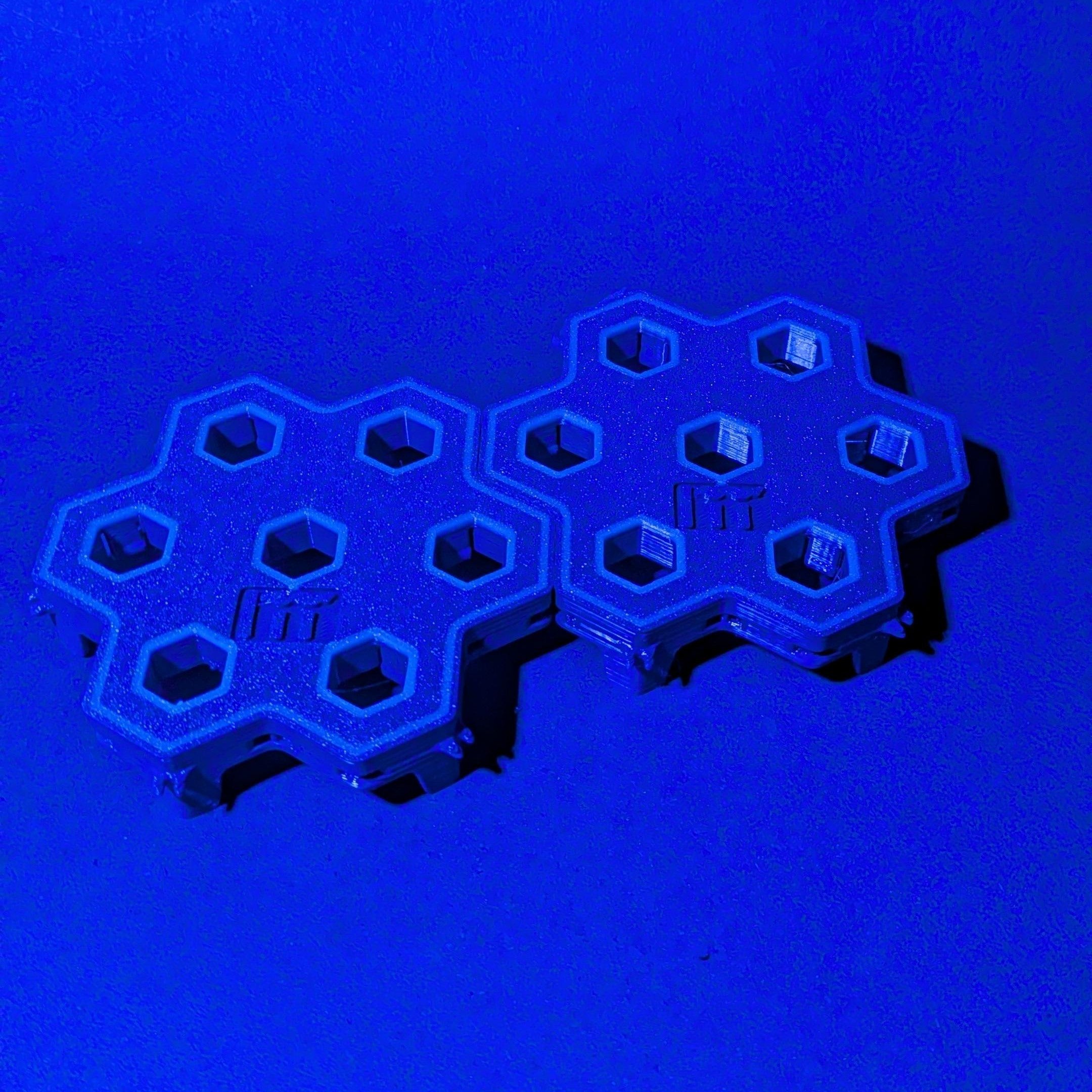 2 Stück 7-fach Reef-Grid, Gitter für Reef-Plugs Pin 13mm