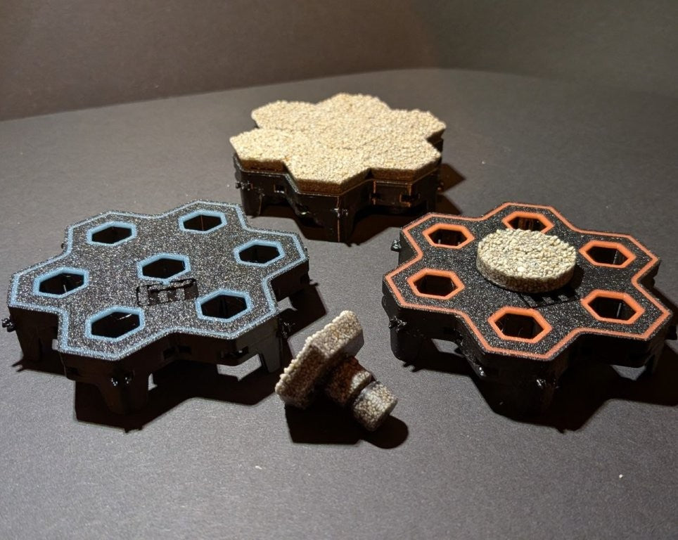 2 Stück 7-fach Reef-Grid, Gitter für Reef-Plugs Pin 13mm